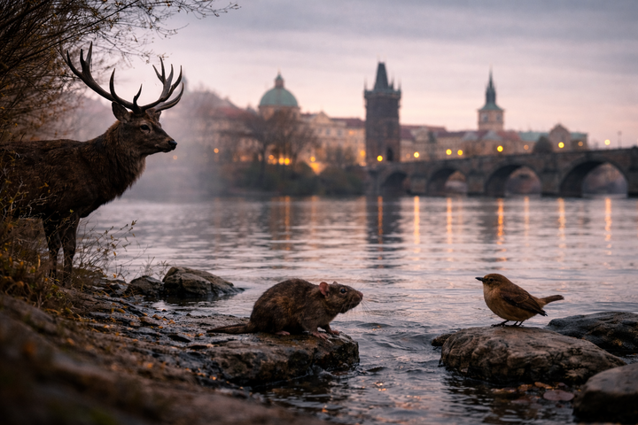 The Stag, the Wren, the Rat and the River