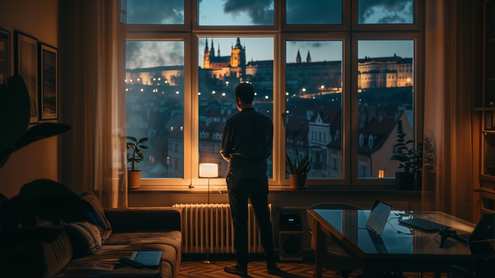 He'd built a tech company in Prague. Fifteen people. Growing fast...But